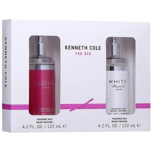 Kenneth Cole Reaction and White For Her Fragrace Mist Set 4.2oz each