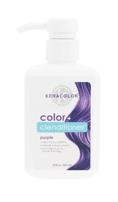 leave-in treatment for soft, shiny hair-Keracolor Colour + Clenditioner Purple - 355ml