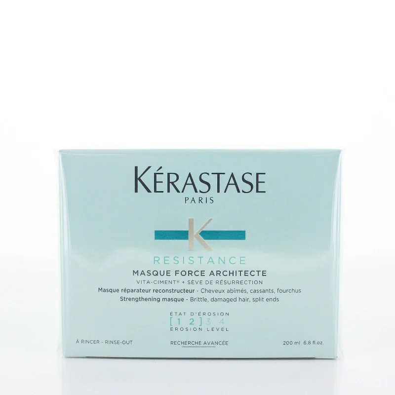 hydrating hair care for curly, frizzy hair-Kerastase Resistance Masque Force Architecte 6.8 oz