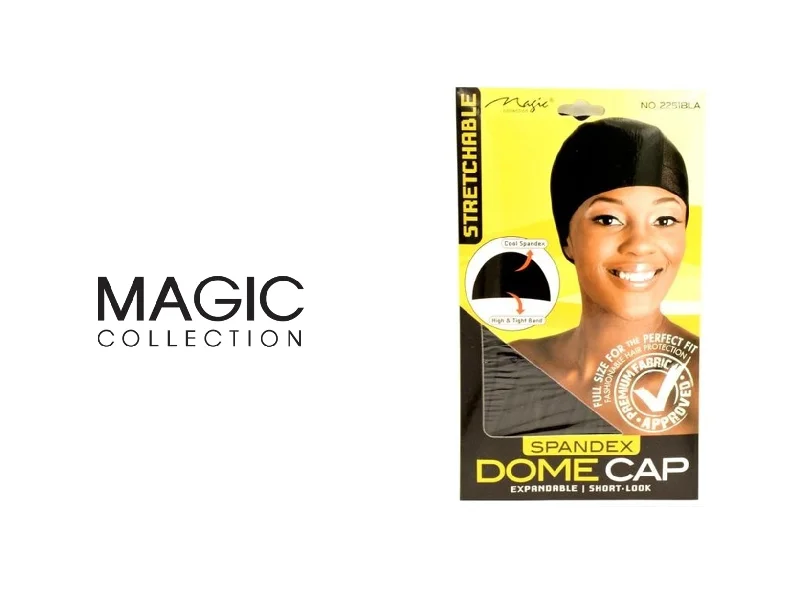 human hair wigs for the most realistic look -MAGIC COLLECTION WIG CAP  BLACK