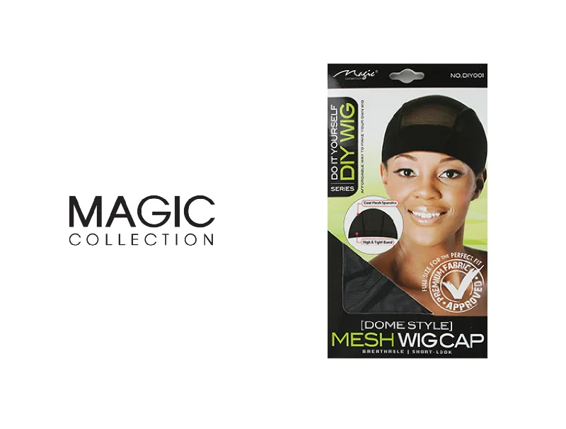 voluminous short wigs for easy and chic hairstyles -MAGIC COLLECTION WIG CAP #DIY001