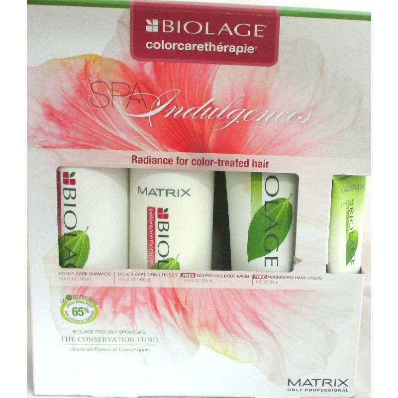 organic shampoo for dry, frizzy hair-Matrix Biolage Colortherapie Color Care 4 Piece Spa Gift Set