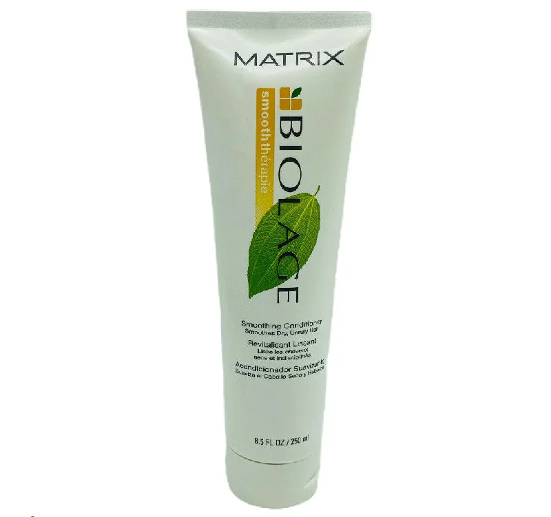 leave-in treatment for curly hair hydration-Matrix Biolage SmoothTherapie Smoothing Conditioner 8.5 oz