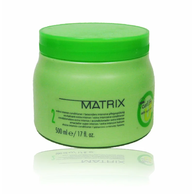 moisturizing shampoo for frizzy curly hair-Matrix Curl Life Extra Intense Conditioner 17 oz