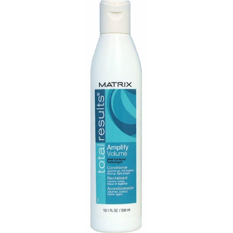 organic shampoo for damaged curly hair-Matrix Total Results Amplify Volume Conditioner 10.1 oz