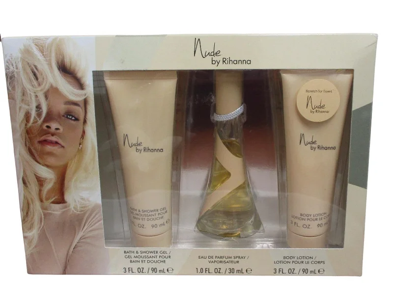 Nude By Rihanna Gift Set Women Edp, Lotion, Gel  3 Piece