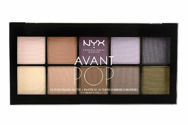 NYX Professional Makeup Avant Pop. Shadow Palette, Nouveau Chic, 0.5 oz APSP03