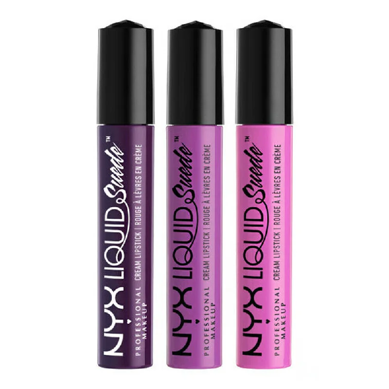 NYX PROFESSIONAL MAKEUP Liquid Suede Cream Lipstick Set of 3 LSCLSET01