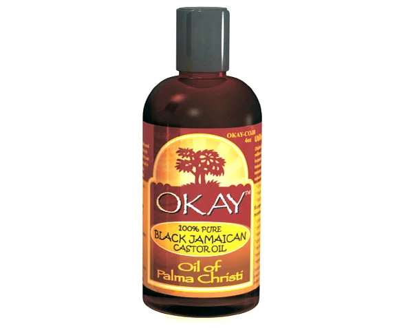 Okay,100%  PURE , BLACK JAMAICAN Castor Oil Palma Christi ,8oz ,237ML