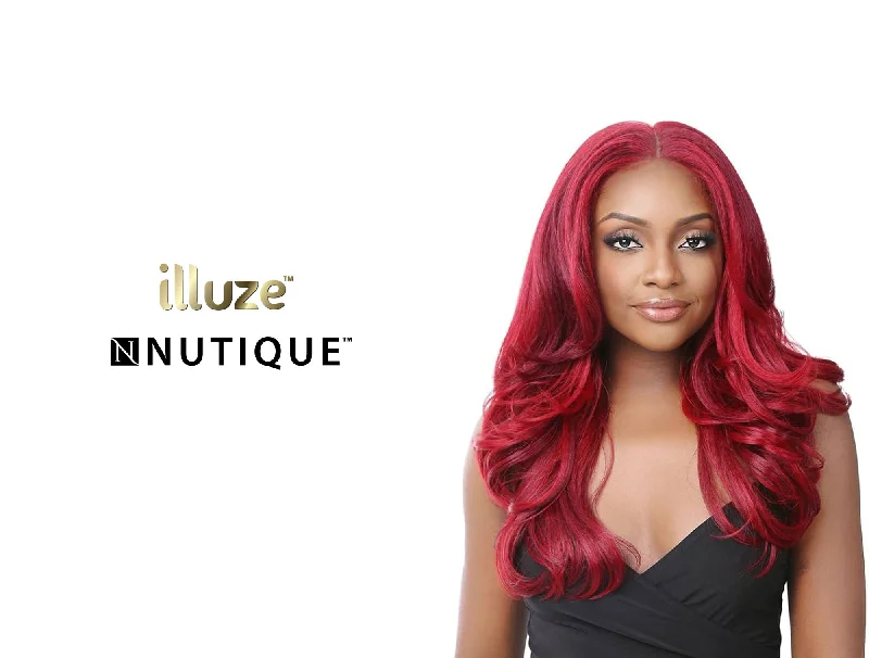 trendy short lace wigs for modern sophistication -NUTIQUE ILLUZE GLUELESS 13X5 HD LACE FRONT WIG - SOLMINA