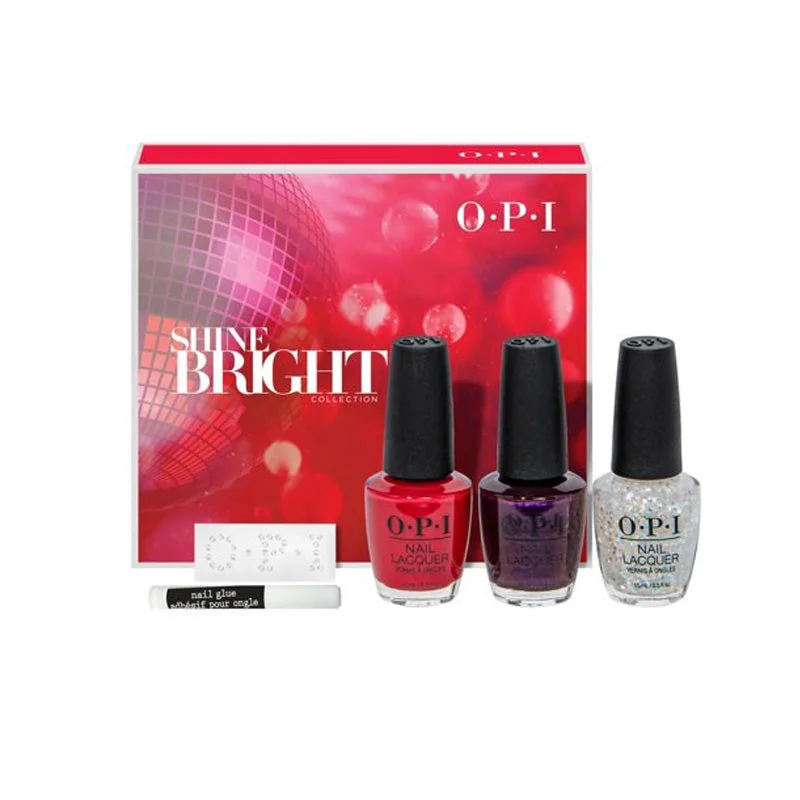 OPI Nail Polish Bright Shine TrioNail Laquer Set