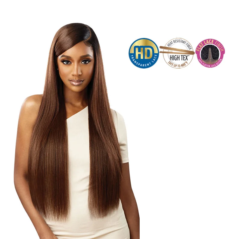 full lace wigs for natural blending with scalp -OUTRE Lace Front Wig SleekLay Part DARBY