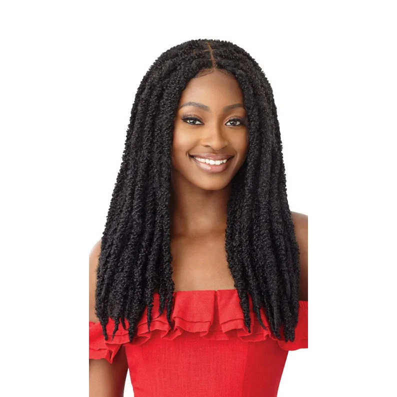 straight wigs for sleek, polished appearances -OUTRE X-Pression Twisted Up 4 X 4 Lace Front Wig - BUTTERFLY LOCS 22''