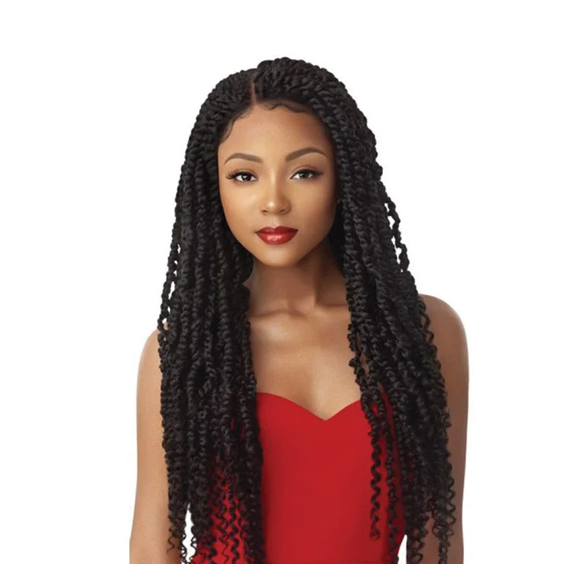 affordable wigs for everyday use without compromising quality -OUTRE X-Pression Twisted Up 4X4 Lace Front Wig - PASSION TWIST 28"