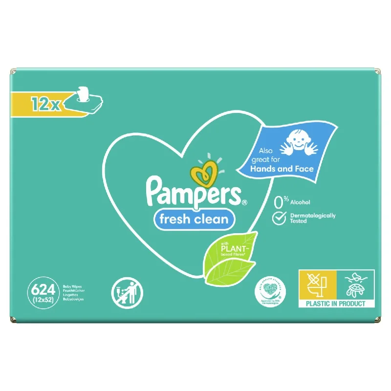 Pampers Baby Wipes 12x52s Scented