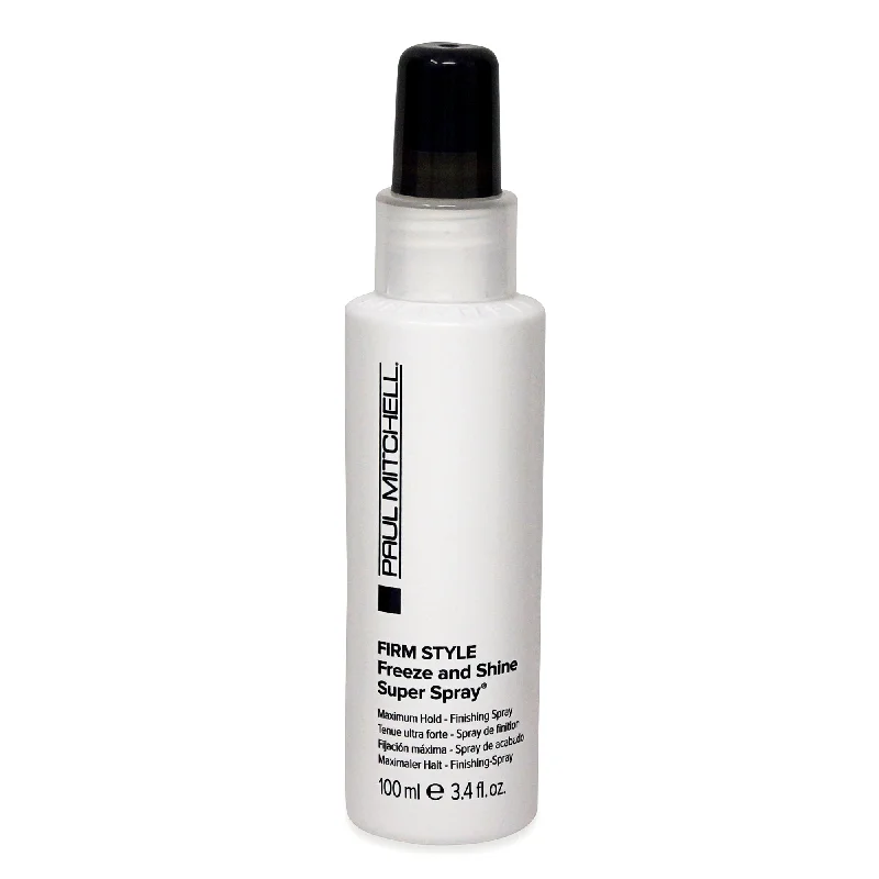 thickening shampoo for frizzy hair-Paul Mitchell Freeze and Shine Super Spray 3.4 oz