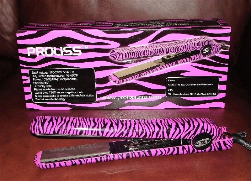 Proliss Ceramic Ionic Straightener purpele Zebra