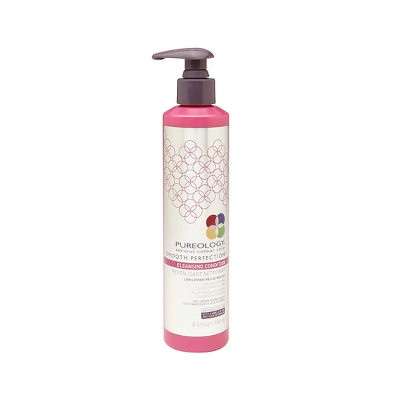 thickening treatment for flat hair-Pureology Smooth Perfection Cleansing Conditioner 8.5 Oz