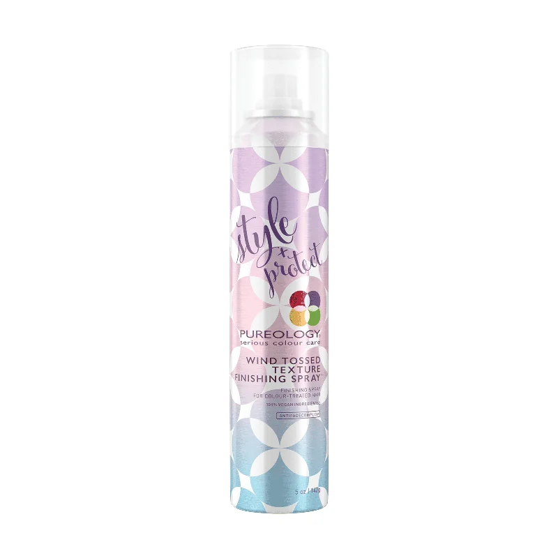 deep conditioning oil for frizzy hair-Pureology Style + Protect Wind-Tossed Texture Finishing Spray 5OZ