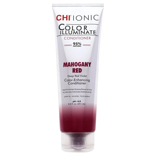 sulfate-free shampoo for frizzy curls-CHI Ionic Color Illuminate Conditioner - Mahogany Red by CHI for Unisex - 8.5 oz Hair Color