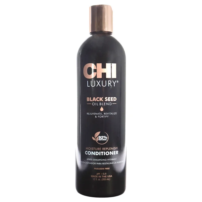 best products for curly hair frizz control-CHI Luxury Black Seed Oil Moisture Replenish Conditioner by CHI for Unisex - 12 oz Conditioner