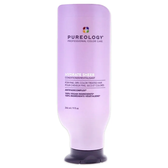 hydrating shampoo for frizzy curly hair-Pureology Hydrate Sheer Condition by Pureology for Unisex - 9 oz Conditioner