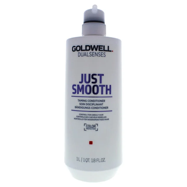 moisturizing mask for soft, shiny hair-Goldwell DualSenses Just Smooth Taming Conditioner by Goldwell for Unisex - 33.8 oz Conditioner