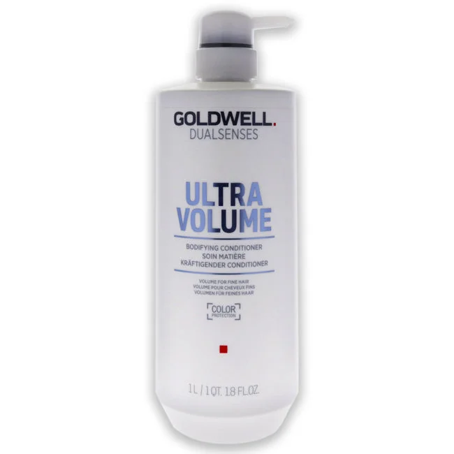 hair growth shampoo for hair thickening-Goldwell Dualsenses Ultra Volume Bodyfying Conditioner by Goldwell for Unisex - 34 oz Conditioner