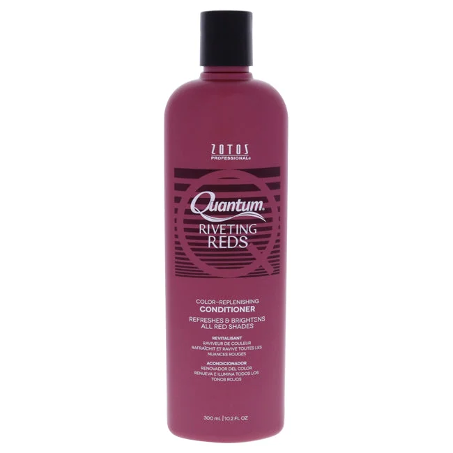 leave-in conditioner for curly, frizzy hair-Zotos Quantum Riveting Reds Color Replenishing Conditioner by Zotos for Unisex - 10.2 oz Conditioner