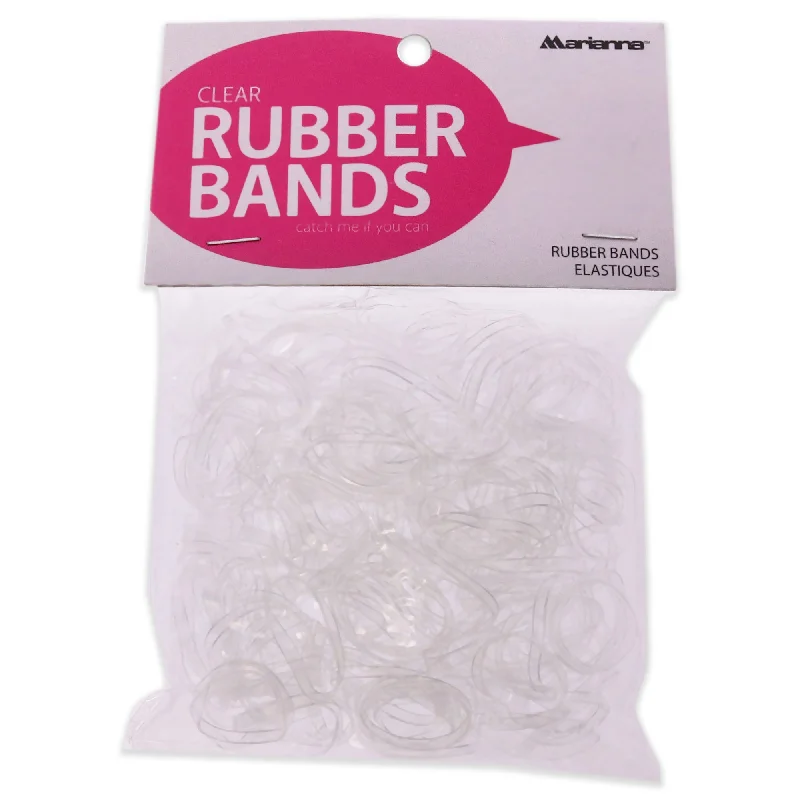 hair products for shiny, healthy hair-Marianna Rubber Bands - Clear by Marianna for Women - 250 Count Hair Tie