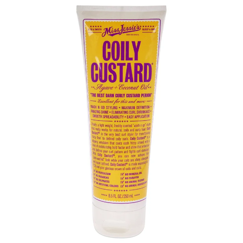 hair mask for softening and hydration-Miss Jessies Coily Custard by Miss Jessies for Unisex - 8.5 oz Emulsion