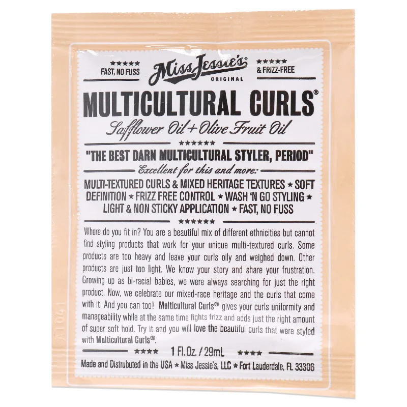 best oil for dry, frizzy hair ends-Miss Jessies Multi Cultural Curls by Miss Jessies for Unisex - 1 oz Cream