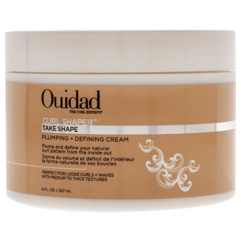 thickening conditioner for curly hair-Ouidad Coil Infusion Take Shape Plumping Plus Defining Cream by Ouidad for Unisex - 8 oz Cream