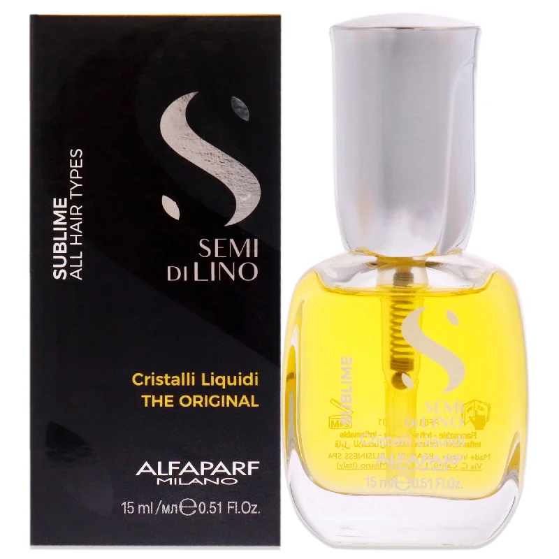 organic leave-in conditioner for frizzy ends-Alfaparf Milano Sublime Cristalli Liquidi The Original by Alfaparf Milano for Unisex - 0.51 oz Serum