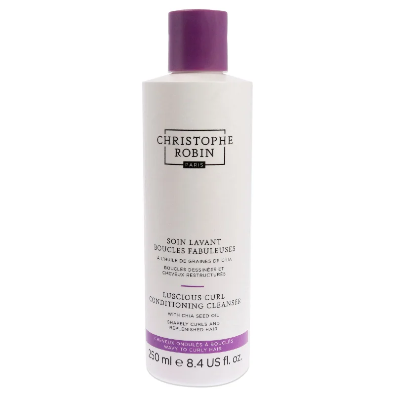 leave-in treatment for curly, dry hair-Christophe Robin Luscious Curl Conditioning Cleanser by Christophe Robin for Unisex - 8.4 oz Cleanser