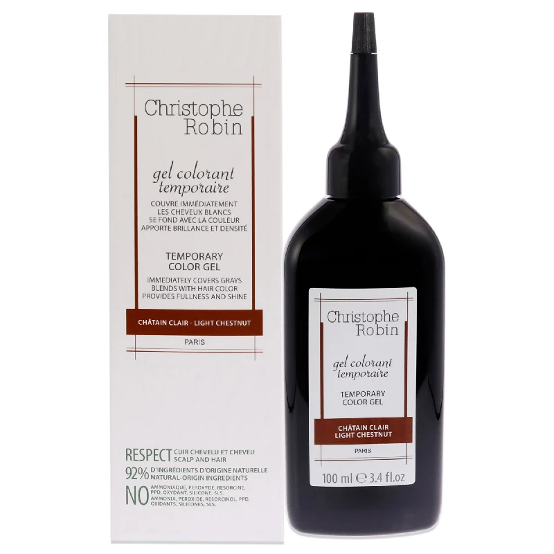 best hair care for reducing hair fall-Christophe Robin Temporary Color Gel - Light Chestnut by Christophe Robin for Men - 3.4 oz Hair Color