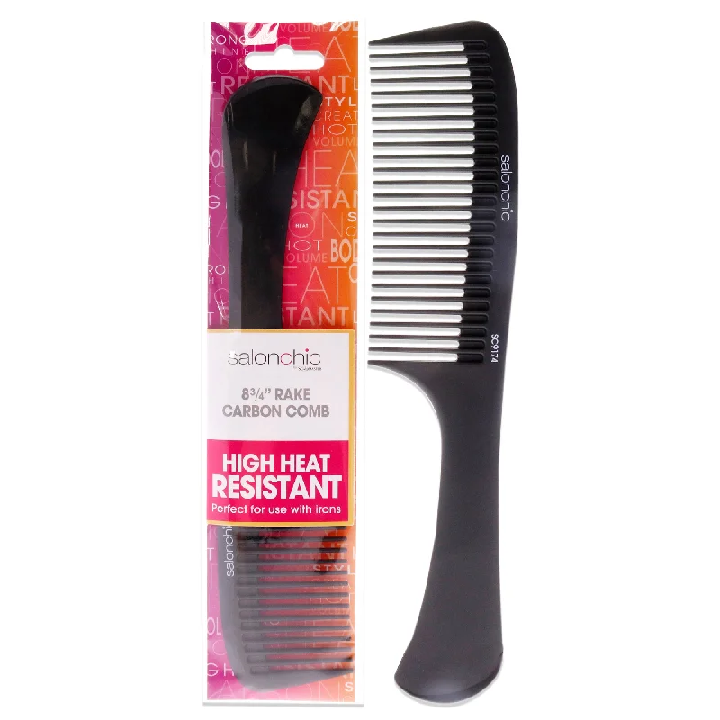 deep conditioner for damaged, frizzy hair-SalonChic Rake Carbon Comb 8.75 by SalonChic for Unisex - 1 Pc Comb