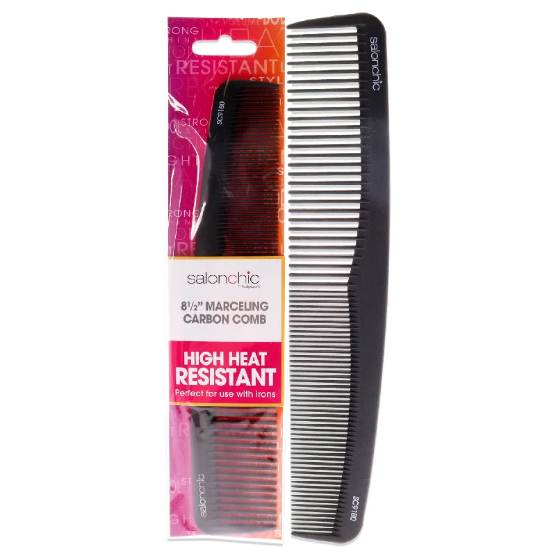 sulfate-free shampoo for healthy hair-SalonChic Marceling Carbon Comb High Heat Resistant 8.5 by SalonChic for Unisex - 1 Pc Comb