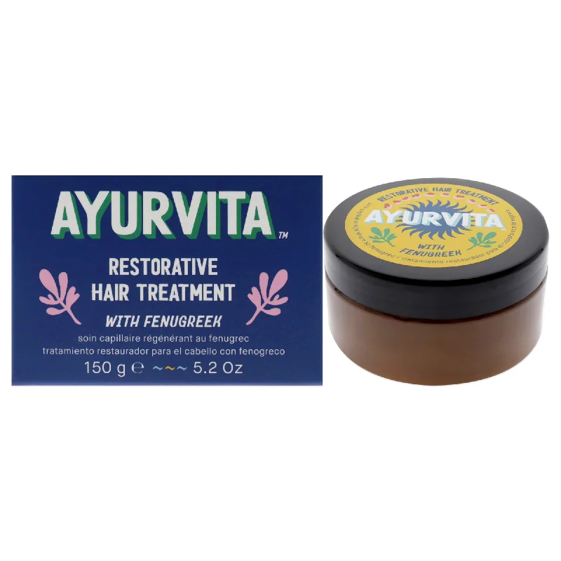 hair growth oil for reducing hair fall-AyurVita Restorative Hair Treatment With Fenugreek by AyurVita for Unisex - 5.2 oz Treatment