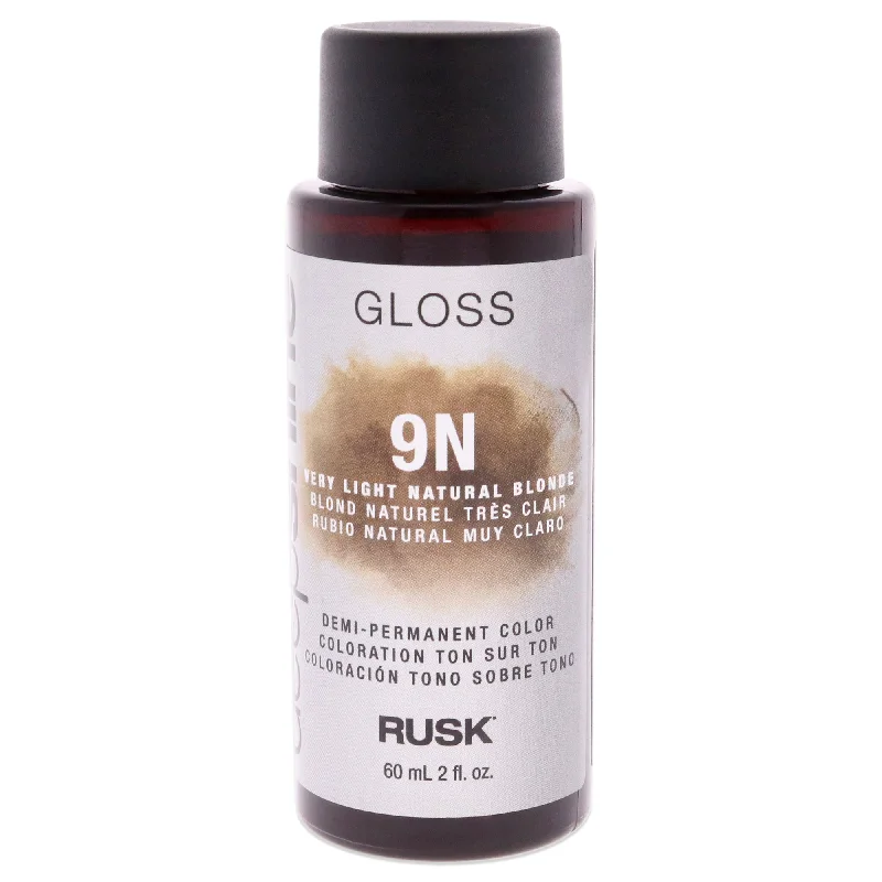 best products for smooth, silky hair-Rusk Deepshine Gloss Demi-Permanent Color - 9N Very Light Natural Blonde by Rusk for Unisex - 2 oz Hair Color