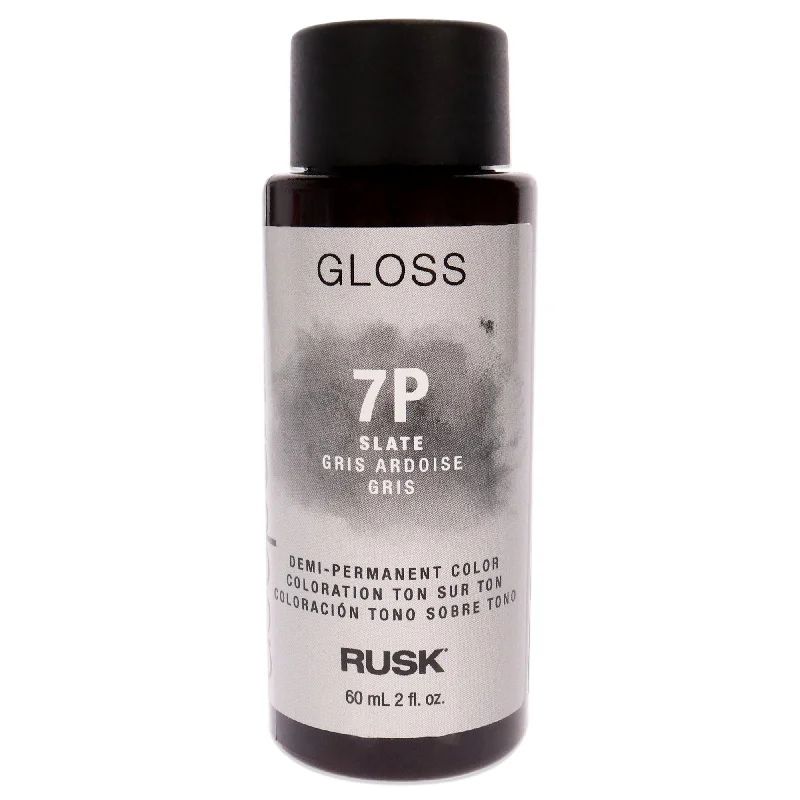 keratin-infused conditioner for smooth hair-Rusk Deepshine Gloss Demi-Permanent Color - 7P Slate by Rusk for Unisex - 2 oz Hair Color