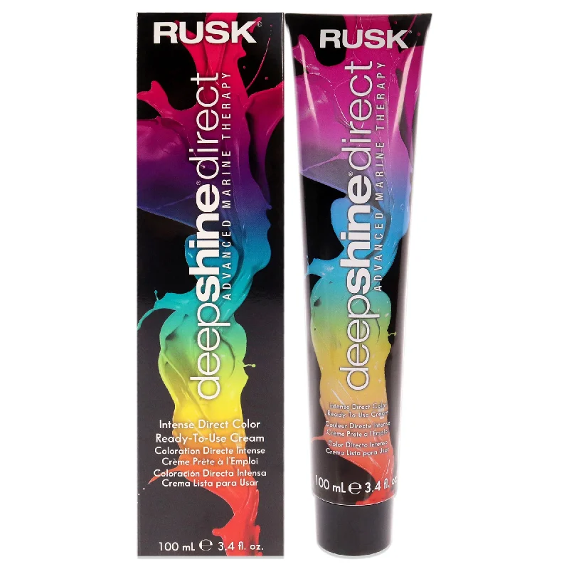 hair care for frizzy, thick curls-Rusk Deepshine Intense Direct Color - Pink by Rusk for Unisex - 3.4 oz Hair Color