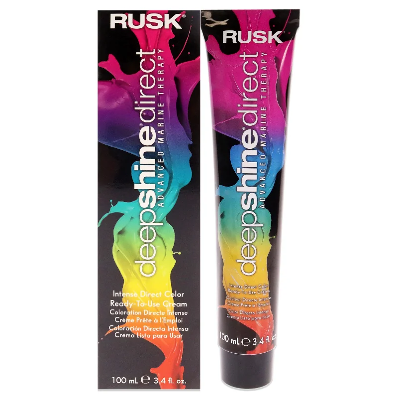 hair care routine for damaged, dry hair-Rusk Deepshine Intense Direct Color - Green by Rusk for Unisex - 3.4 oz Hair Color