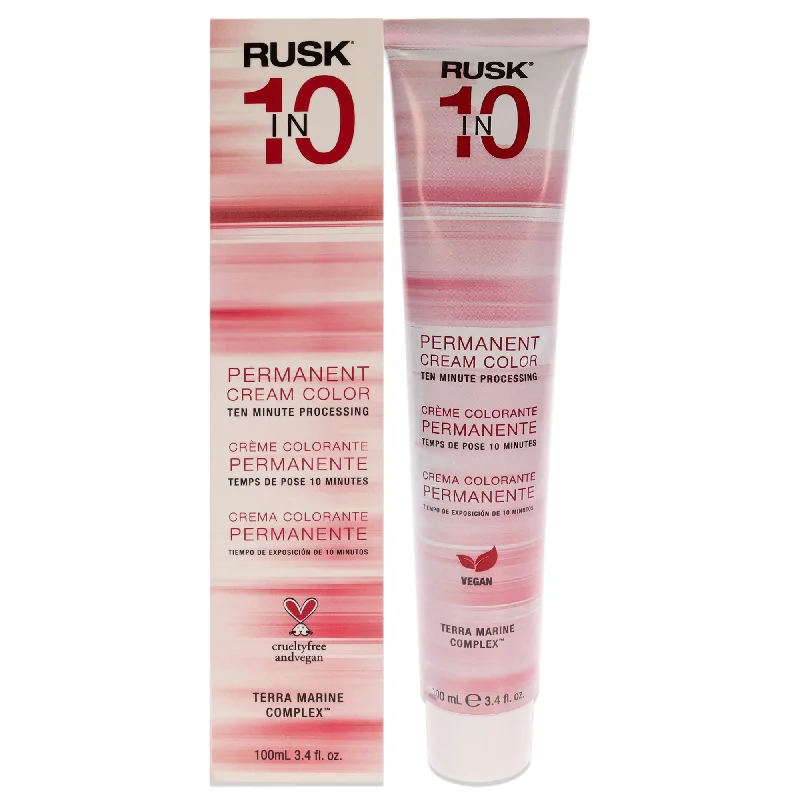 hair care for frizzy, damaged hair-Rusk Permanent Cream Color In10 - 7A Medium Ash Blonde by Rusk for Unisex - 3.4 oz Hair Color