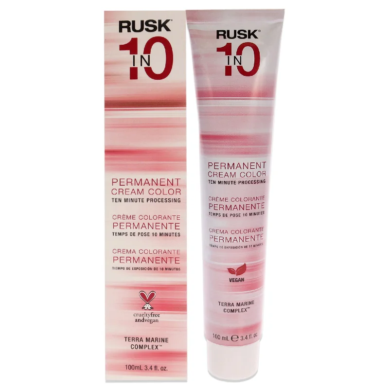 organic hair care for split ends-Rusk Permanent Cream Color In10 - 6G Dark Golden Brown by Rusk for Unisex - 3.4 oz Hair Color