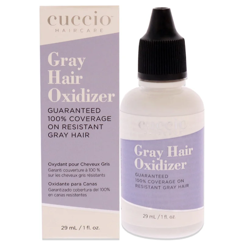 hair oil for repairing split ends and frizz-Cuccio Haircare Gray Hair Oxidizer by Cuccio Haircare for Unisex - 1 oz Treatment