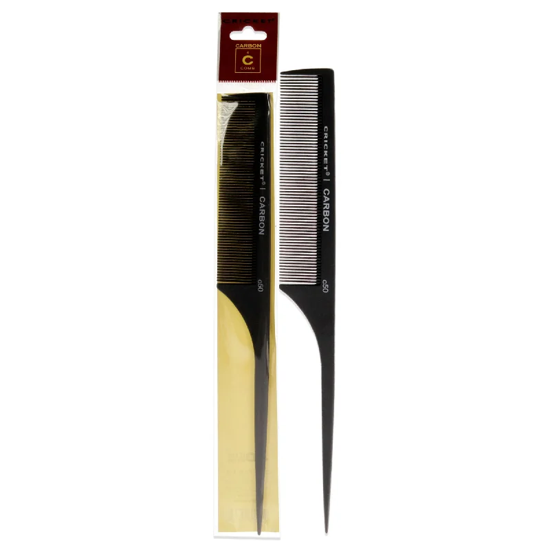 best protein treatment for dry, weak hair-Cricket Carbon Comb Fine Toothed Rattail - C50 by Cricket for Unisex - 1 Pc Comb