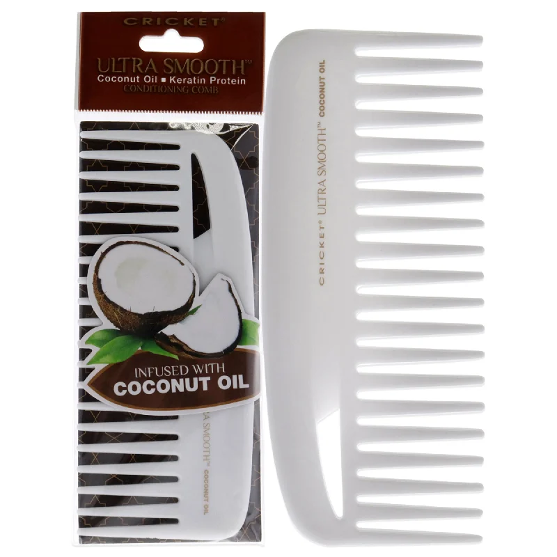 anti-frizz serum for fine, wavy hair-Cricket Ultra Smooth Coconut Conditioning Comb by Cricket for Unisex - 1 Pc Comb