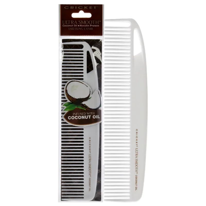 hair care for coarse, thick curly hair-Cricket Ultra Smooth Coconut Dressing Comb by Cricket for Unisex - 1 Pc Comb