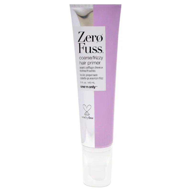 best hair care for curly, coarse hair-One n Only Zero Fuss Coarse-Frizzy Hair Primer by One n Only for Unisex - 5 oz Primer